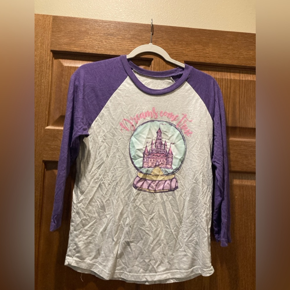 long sleeve tee - castle with “Dreams Come True”